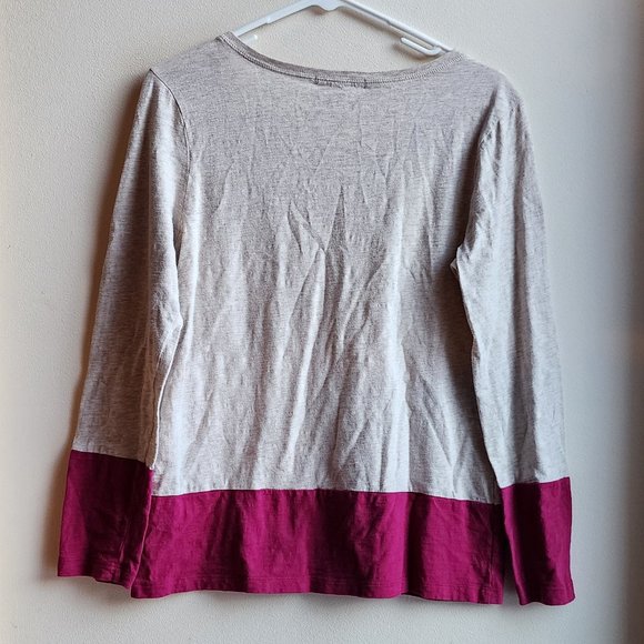 Banana Republic Cream/Magenta Scoop Neck Jersey Size Medium - Picture 16 of 16